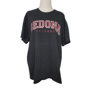 Vintage Women's Large Sedona Arizona Black Short Sleeve Graphic T-Shirt No Tags